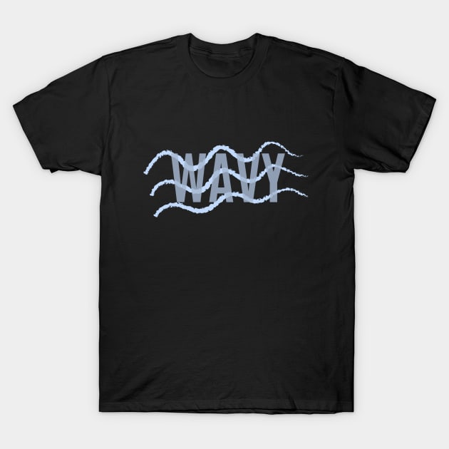 "Wavy" Graphic Design T-Shirt by AllisonGrace